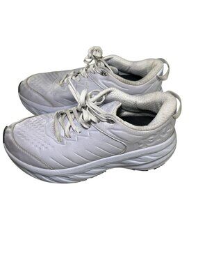 Hoka One One Bondi SR Women Oil Slip Resistant White Work Shoes Size 9.5 Comfort